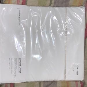 The White Company Luxury Savoy Flat Sheet (King)